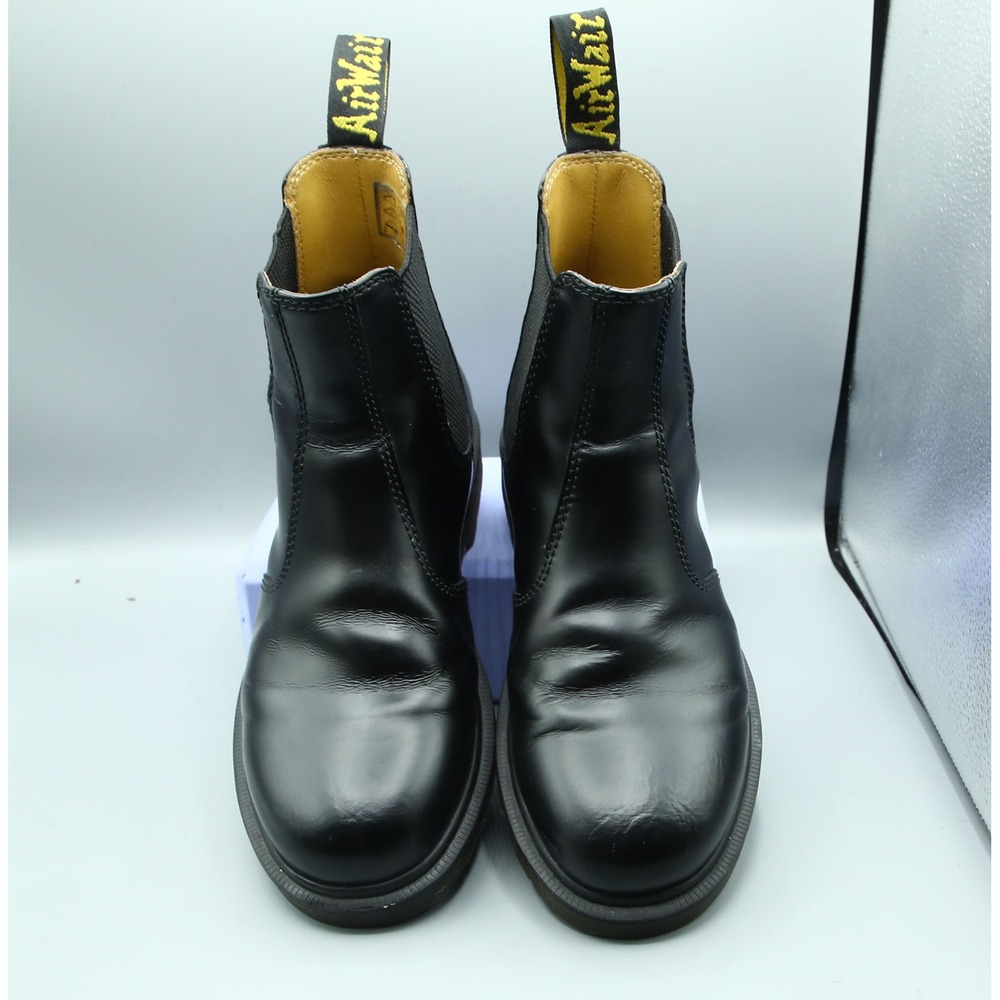 Dr. Martens 2976 Black Smooth Leather Chelsea Boots Mens 7 Womens 8 EU 39